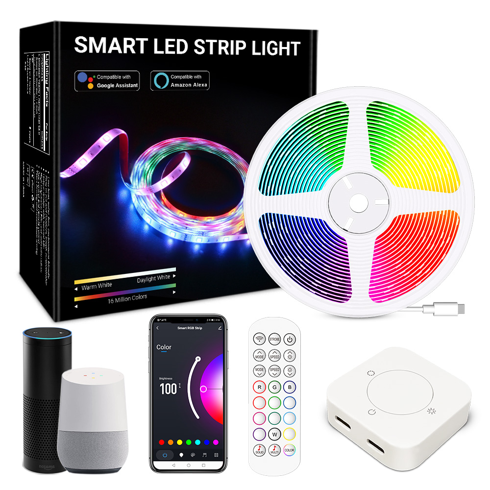 Christmas 10m WiFi Smart RGB LED Strip Lights Compatible with Alexa, Google  Home