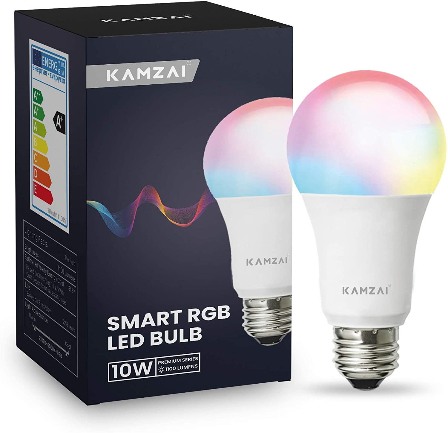 Kamzai Smart RGB Light Bulb A60 E27 10W