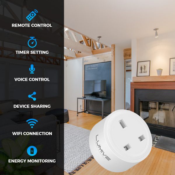 Lumive Smart Plug UK Outlet Main Features