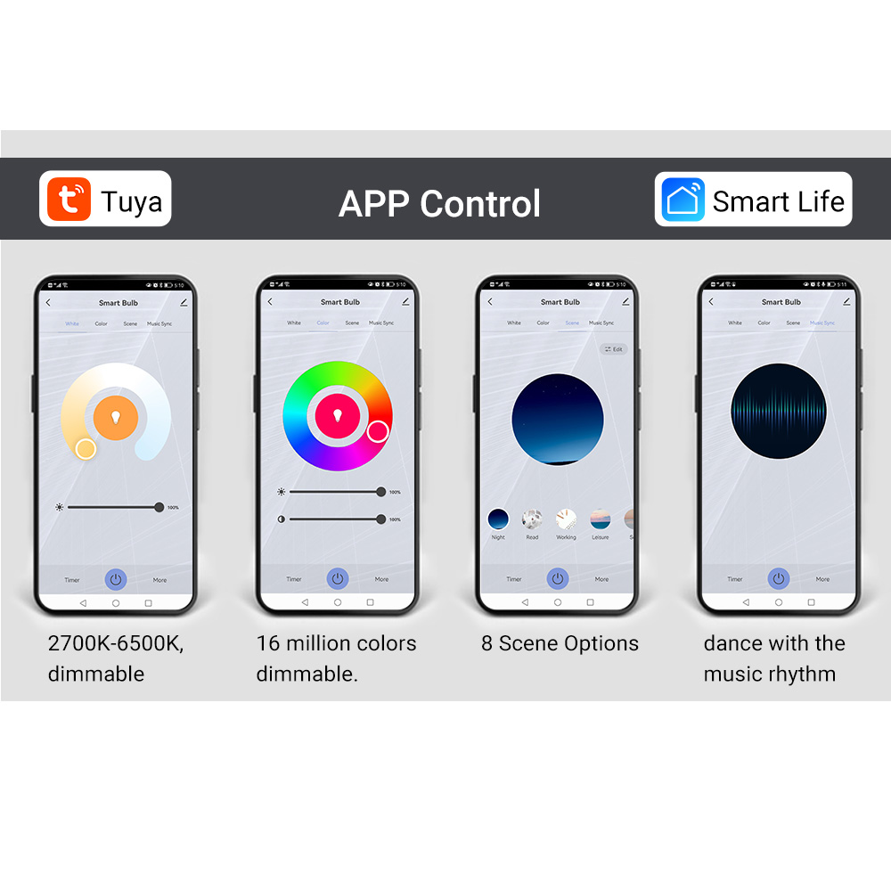 Control lights with smart light apps