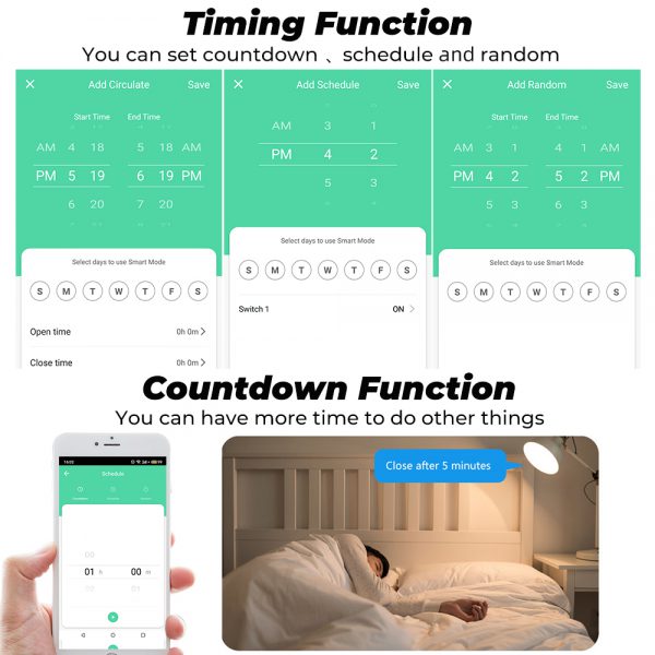 Lumive Smart Switch Timing Function