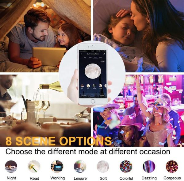 Kamzai Smart WiFi GU10 Spot Light, 8 scene options