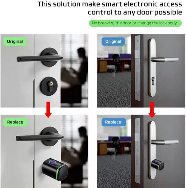 Lumive Smart Door Lock replaces usual door lock