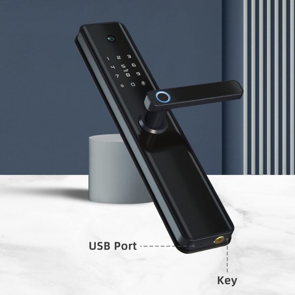 Smart Door Lock With Wide-Angle Camera key