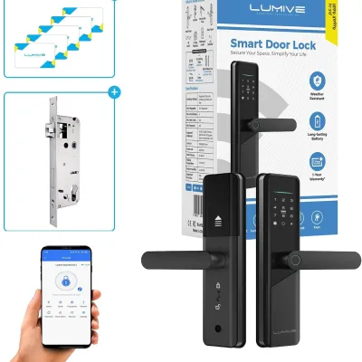 قفل باب ذكي جارديان G12 يعمل بالبلوتوث مع تطبيق TTLock من لوميف
